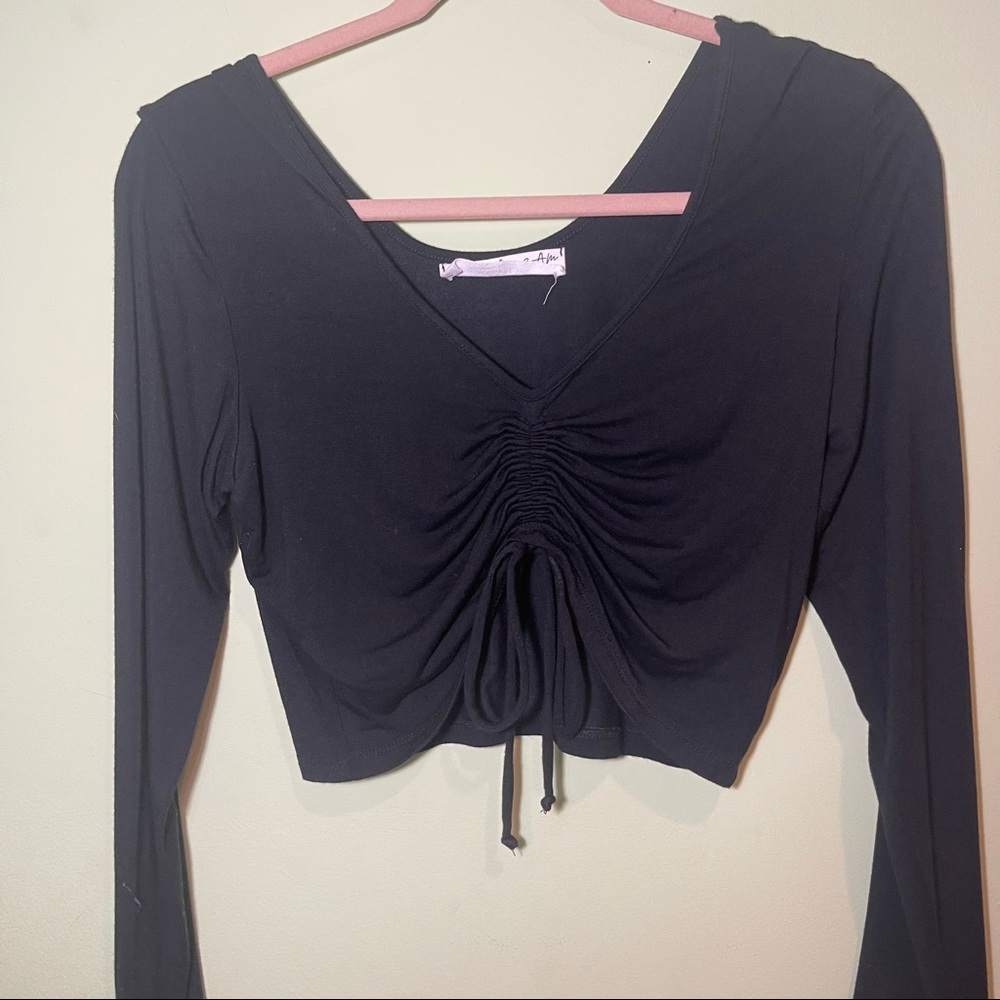emma & sam cinched front long sleeved tee